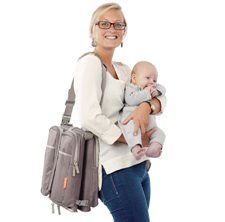 Uitverkoop erfgoed deed het Luiertas en wieg ineen![:en]Nursery bag and carrycot all in one!