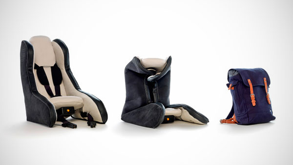 ga zo door Werkwijze Transparant Opblaasbaar autostoeltje van Volvo[:en]Inflatable Volvo children car seat